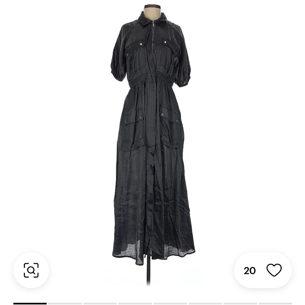 By Anthropologie samant chauhan Chic Black Maxi Dress NEW WITH TAGS - Picture 5 of 16
